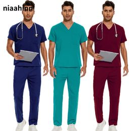 Scrubs unisex uniformes de alta calidad Traje de enfermería de mascotas Sets Spa Uniforms Sets de matorrales para mujeres