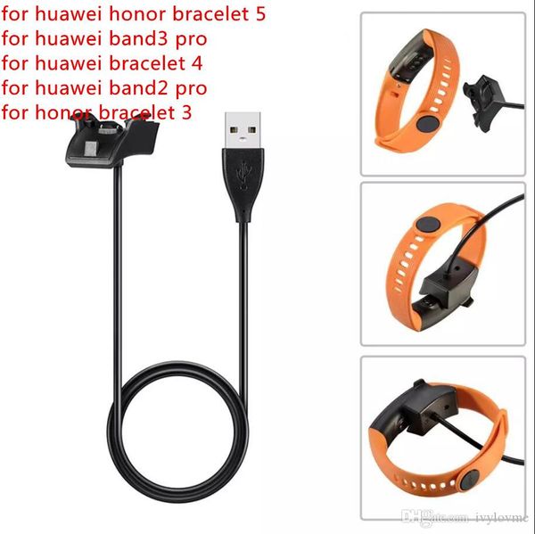 Câble de données de charge USB pour Honor Bracelet 5 Chargeur Dock pour Huawei Honor 3 4 Bracelet de montre intelligent pour Huawei Band 3 Pro Band 2 Pro