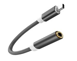 Convertidor de auriculares con auriculares de cable de cable de alta calidad USB 31 Tipo C a 35 mm para Nexus 5x 6p OnePlus 2 Moto Z Huawei M9484336