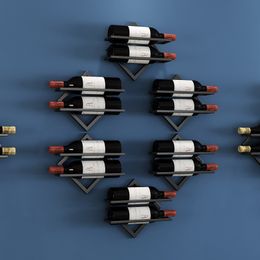 Hoge kwaliteit nuttige ijzeren wijnrek glazen houder hangende balk hanger plank roestvrijstalen standaard papieren rol 220509