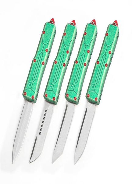 Alta calidad UTX85 Cuchillo automático multifuncional Cazarrecompensas Bolsillo táctico de doble acción EDC Herramientas para exteriores personalizadas Hoja D2 Alumi1632940