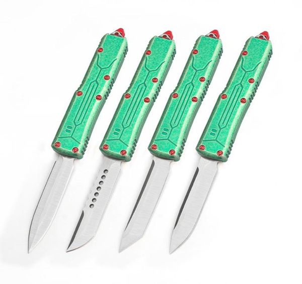 Utx85 de alta calidad UTX85 Auto Funcional Knife Bounty Hunter Double Action Pocket EDC Herramientas para exteriores personalizadas D2 Alumi1075606