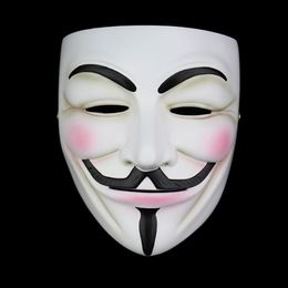 Haute qualité V pour Vendetta masque résine recueillir décor à la maison fête Cosplay lentilles masque anonyme Guy Fawkes T200116220z