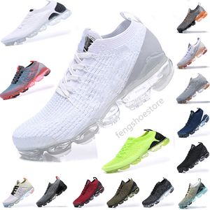 Top qualité Vapores fk hommes femmes chaussures de course Fly 3.0 tricot noir métallisé argent talon graphique équipe Orange alunminum Gym bleu air 3.0 baskets formateurs eur 36-45