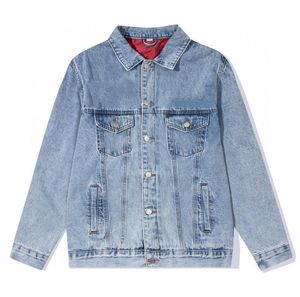 Hommes veste nouvelle haute qualité mode décontractée hommes femmes veste en jean survêtement marque designer denim bouton veste