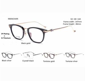 Haute qualité Vintage opticVintageframe SHAGASS oculos DE grau rond myopie femmes hommes lunettes ship7257389