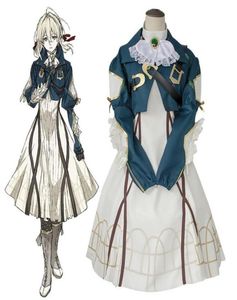 Disfraz de Violet Evergarden de alta calidad, disfraz de Anime de Violet Evergarden, disfraz de Anime japonés para mujer, vestido gótico de Lolita 7433274