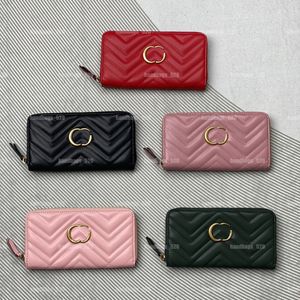 Mode femmes portefeuille dos broderie en cuir véritable de haute qualité luxe porte-carte fermeture éclair poche porte-monnaie femmes embrayages