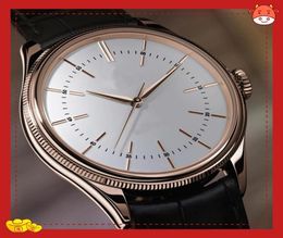 Hoogwaardig horloge 39 mm Geneve Cellini 2813 Bewegingsleer Bracelet Automatische heren Watchhorloges4662885