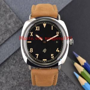 Montre de haute qualité cadran noir 424 00424 000424 bracelet en cuir Transparent mécanique bandes automatique montre pour homme Watches269x