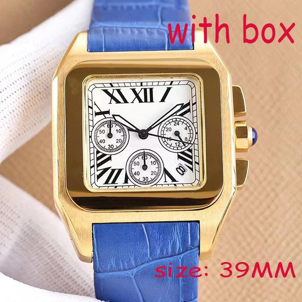 Montre de haute qualité Luxury Watch Mens Watch Designer Watch Wemalis Watch Famous Brand Watch Watch Watch Taille de montre 39 mm Boîte de montre en acier inoxydable