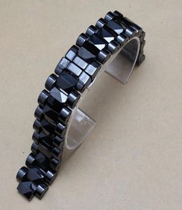 Hoogwaardige horlogeband wit zwart keramische horlogebandarmbanden voor diamant horloges mannen dames 19 mm lug 10mm fit merkuren3166306