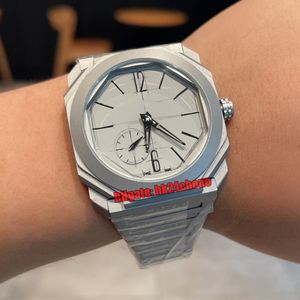 Montres de haute qualité 103672 Octo Finisimmo 10e anniversaire édition limitée automatique mécanique montre pour homme cadran gris bracelet en titane montres pour hommes