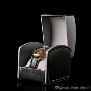 Boîte de montres de haute qualité Boîte de montres en cuir Boîte de montre en cuir rouge boîte de montre noire265c