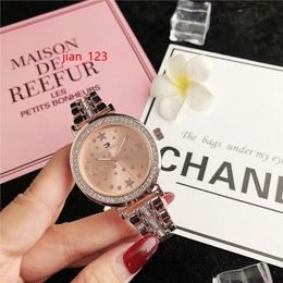 Horloges van hoge kwaliteit, gemaakt in China, gratis verzending, modeartikelen, diamanten moissanite roestvrijstalen horloges voor luxe dames
