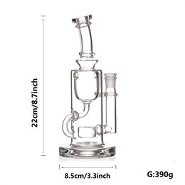 High quality water supply and drainage circulation with vortex petal filter in the middle, glass hookah and pipe