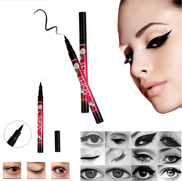 Eyeliner noir imperméable de haute qualité, liquide de maquillage, cosmétiques de beauté, crayon pour les yeux, cadeau, outil cosmétique mignon