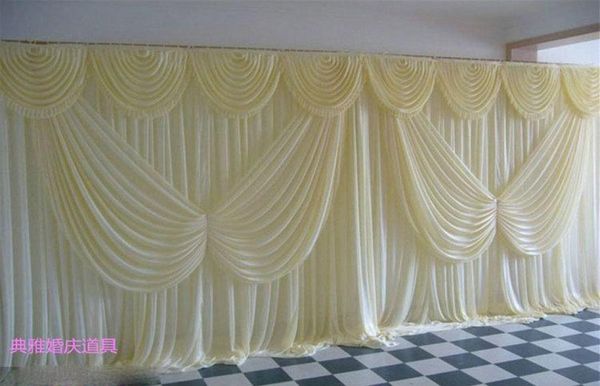 Telón de fondo de boda de alta calidad, cortina con alas angulares, decoraciones de boda baratas con lentejuelas, 6m3m, fondo de tela, escena de boda Deco5543360