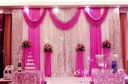 Cortina de boda de alta calidad cortina de lentejuelas decoraciones de boda baratas de 6m3m escena de fondo de tela suministros de decoración de bodas3335554