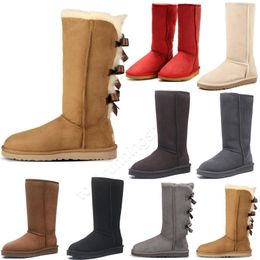 Haute qualité WGG bottes hautes classiques pour femmes bottes pour femmes bottes de neige certificat sac à poussière goutte WGG 35-42