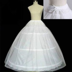 Hoogwaardige witte 3 Hoops Petticoat Crinoline Slip Underskirt voor trouwjurk Bridal Wedding Accessories