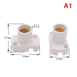 Hoogwaardige witte mini-schroeflampbasis E12 E14 E14 ESTUSTO LAMP HOLDER LICHTBELBE SOCKET HOLDER ADAPTER 100-250V AC