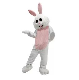 Costumes de mascotte de lapin blanc de haute qualité Halloween robe de soirée fantaisie personnage de dessin animé carnaval Noël Pâques publicité fête d'anniversaire