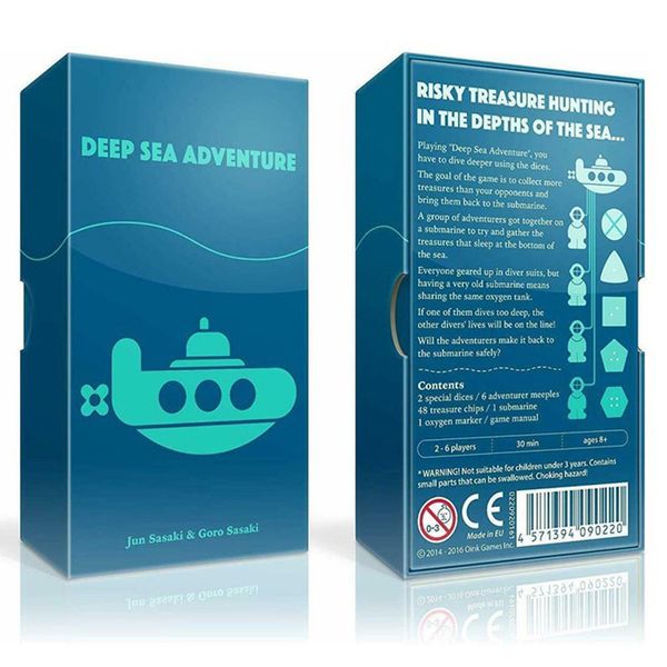 Haute qualité en gros pas cher Oink jeux Deep Sea Adventure jeu de société dés stratégie jeux de cartes pour jeux drôles nuits pour adultes enfants