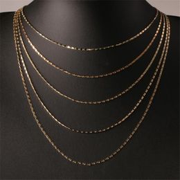 Andere bruidegomaccessoires Hoogwaardige groothandel Mode Men vrouwen 16-30 inch ketting ketting 18k goud gevulde sieraden