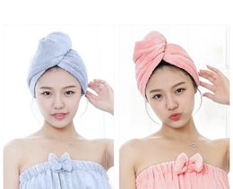 Bonnets de douche de haute qualité, serviette de cheveux en microfibre à séchage rapide, turban personnalisé pour filles et femmes, vente en gros