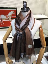 Hoge kwaliteit wintersjaal sjaal ontwerper damessjaal warm kasjmier materiaal TB klassiek letterlogo tory-burches herenmode sjaals