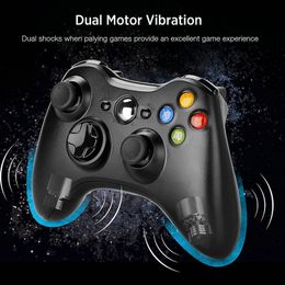 Alta calidad Wireless Gamepad Joystick Xbox360 2.4G Controladores de juegos inalámbricos para PC / Ps3 / Xbox 360 Console tiene logotipo con caja al por menor Dropshipping