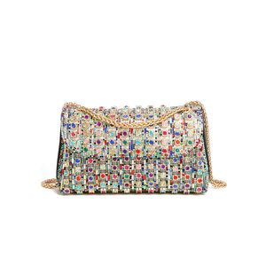 Bolsas de alta calidad billetera mini carteras diseñador para mujeres deslumbrantes deslumbrantes diseñadores de caramelo plateado bolsos de hombro diseñadores para mujeres bolsos bolsos