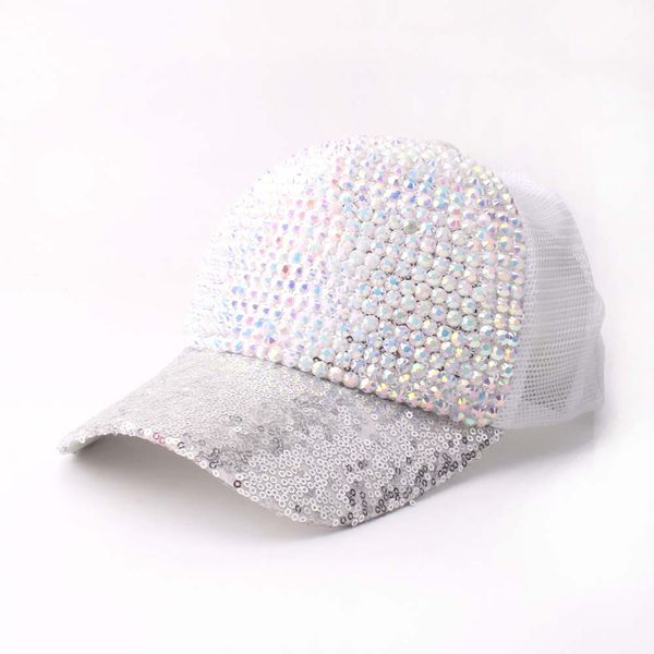 Gorra de béisbol de marca para mujer de alta calidad nueva moda rhinestone cristal denim snapback gorras venta al por mayor mujer hip hop snapbacks sombreros