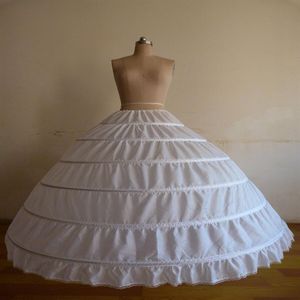 Hohe Qualität Frauen Krinoline Petticoat Ballkleid 6 Hoop Rock Slips Lange Unterrock für Hochzeit Brautkleid Ballkleid2649