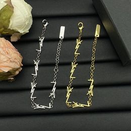 Bracelets de créateurs de haute qualité Five Y Letter Pendants Bracelets de luxe Couple de mode de mode