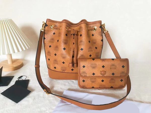 Bolso con cordón Dessau de alta calidad para mujer, bolso tipo cubo de cuero de diseñador de lujo, bolso de hombro tipo shopper