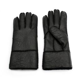 Mujeres de alta calidad Guantes de piel de oveja llenos de cinco dedos Fashion Fashion Ladies Guantes de invierno ST-W011