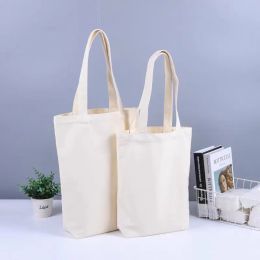Hoogwaardige vrouwelijke mannen handtassen canvas draagtassen herbruikbare katoenen boodschappen hoge capaciteit boodschappentas