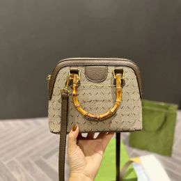 Bolso de mano de alta calidad para mujer y hombre, bolso cruzado de cuero genuino, bolso de mano de moda, bolso de hombro, billetera, diseñador de lujo, bolsos de bambú originales