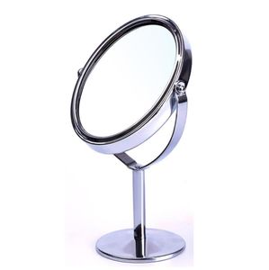 Miroir de maquillage de forme ovale pour femmes de haute qualité, Double face rotative, support de bureau cosmétique, miroir de Table de maquillage Compact9686877