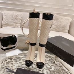 Bottes élégantes pour femmes de haute qualité, bottes en cuir luxueuses, chaussures classiques pour femmes, tempérament, mode, chaussures pour femmes, livraison gratuite