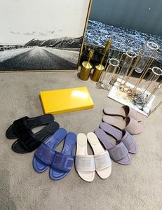 Chinelos planos femininos de alta qualidade, sandálias de grife de luxo, marca de couro, sandálias deslizantes para meninas, chinelos casuais tamanho 35-41 com caixa