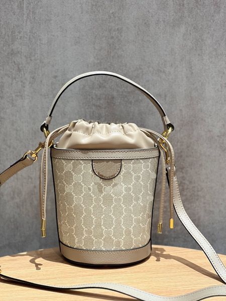 Sac fourre-tout pour femmes de haute qualité Panier de légumes Sac seau Sac à bandoulière Sac à bandoulière classique pour femme Sac à main en cuir Fourre-tout pour femme 760199