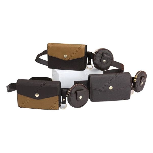 Bolsos de cintura de alta calidad para mujer, riñoneras de flores, bolso de cuero duro, cartera, bolsos, monederos, bolso de mano para mujer Messenger278W