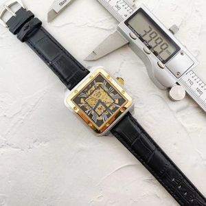 Hoogwaardige dameshorloges Designerhorloges Elegant en stijlvol leren horloge Automatisch mechanisch uurwerk Vliegwiel herenhorloge