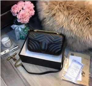 Nieuwe luxe tas mode liefde hartpatroon satchel ontwerper schoudertas ketting handtas crossbody portemonnee dame winkelen draagtassen zwart