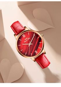 Hoge kwaliteit dameshorloges Mode Eenvoudige vrouwelijke ontwerper Shi Ying horloge Licht luxe high-end horloge Waterdicht leer Dames vrijetijdsbesteding Zakelijk horloge