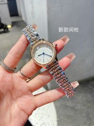 Inlay de diamantes automático de cuarzo de alta calidad Relojes de tanque de 29 mm Watch Watch Watch Muestra Fine Steel Gold Case Fashion Women Women #57