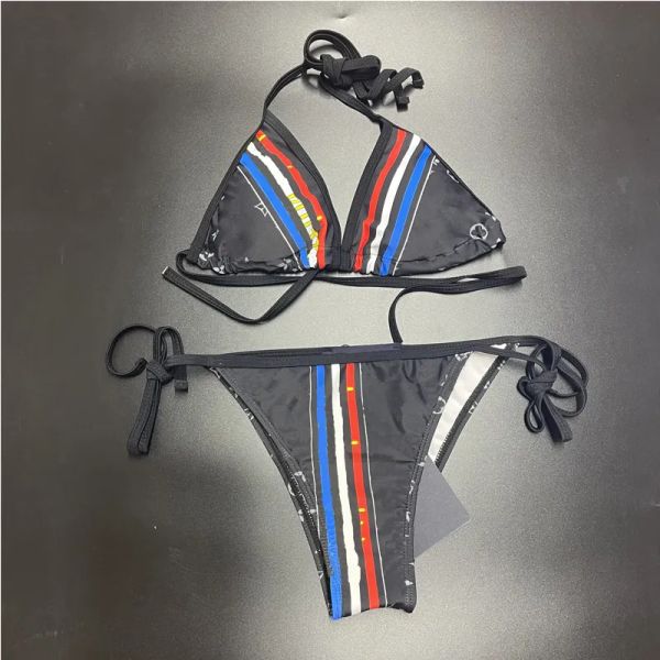 Haute qualité femmes bikinis ensemble sexy deux pièces impression beau maillot de bain de luxe maillot de bain